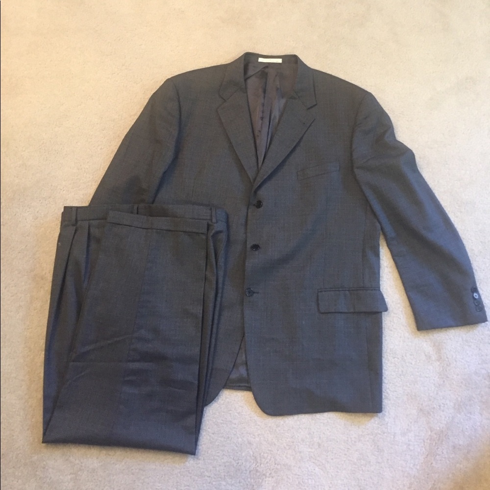 Joseph Abboud Grey Pinstripe Men’s Suit